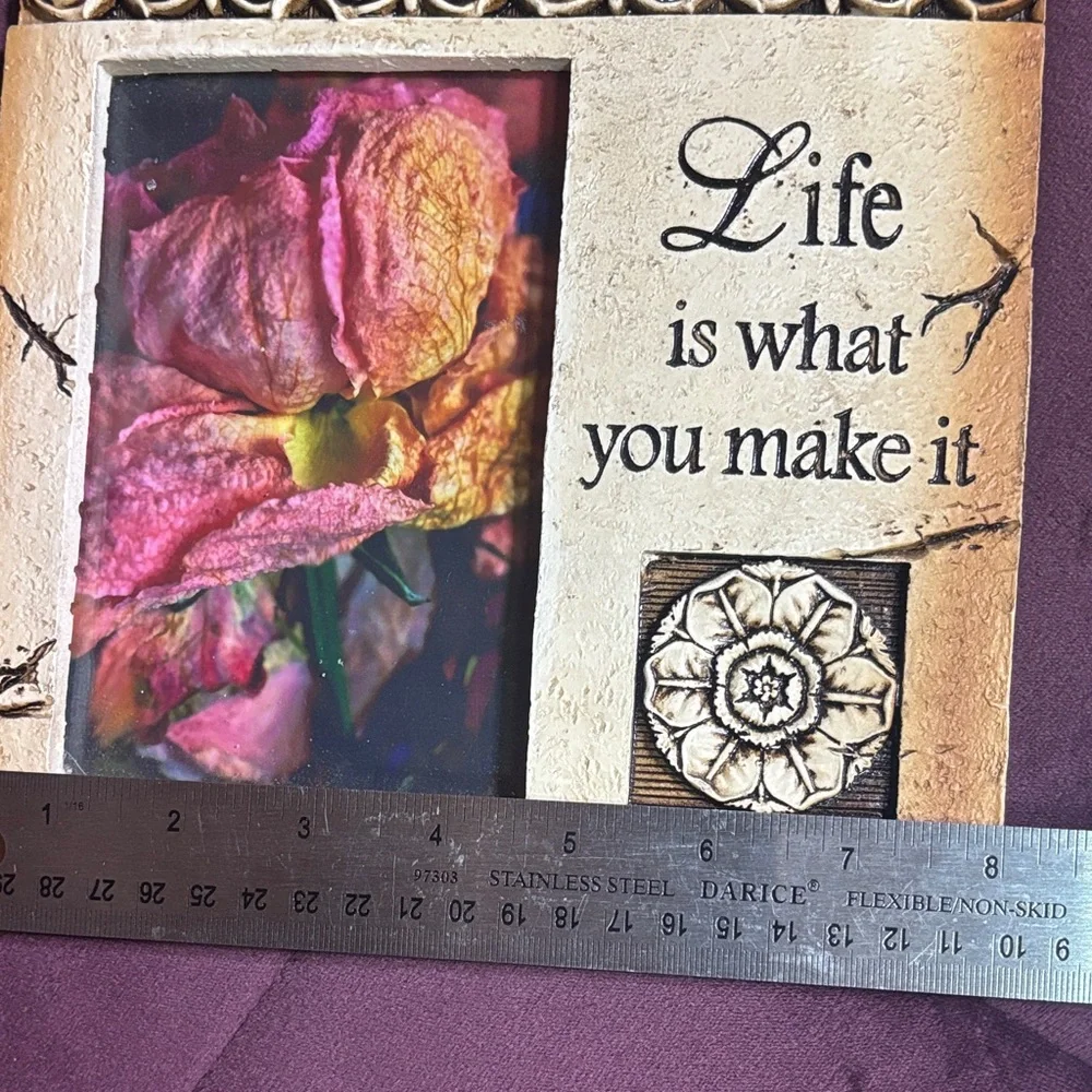 Vintage Inspirational Quote Photo Frame 
